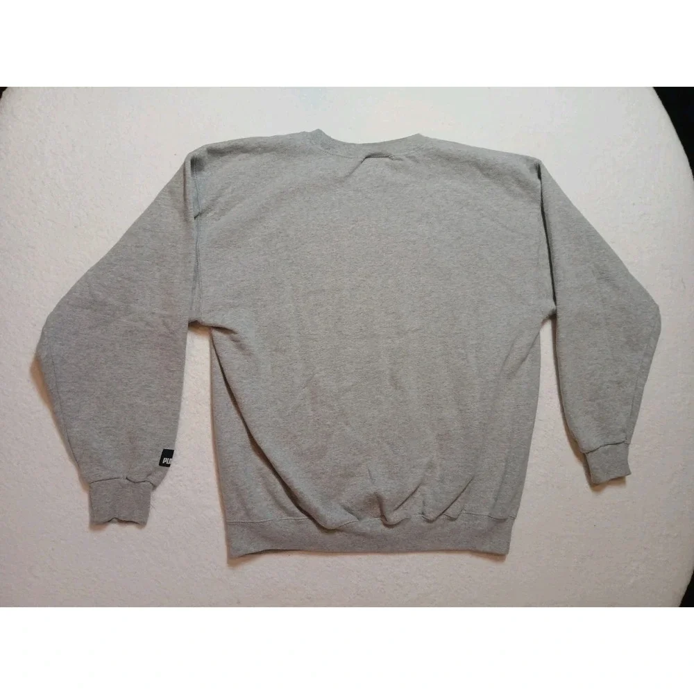 Y2K Puma NFL Green Bay Packers Sweatshirt Large Grey Faded Stained‎ Crewneck